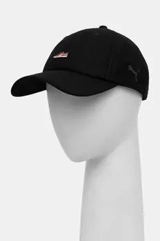 Бейсбольная кепка Puma Classics Graphic Dad Cap, черный