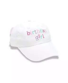Бейсбольная кепка с бантом на день рождения для девочек Bits & Bows, белый