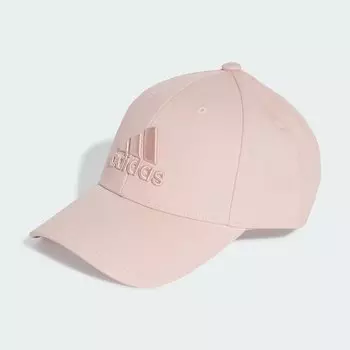 Бейсбольная кепка с большим тональным логотипом Adidas, цвет Sandy Pink