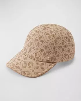 Бейсбольная кепка с логотипом Chester Seed Helen Kaminski, цвет Jacquard Latte Cuoio