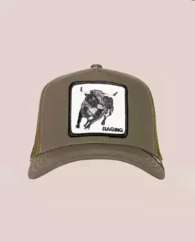 Бейсбольная кепка с нашивкой Bull спереди Goorin Bros, цвет Kaki