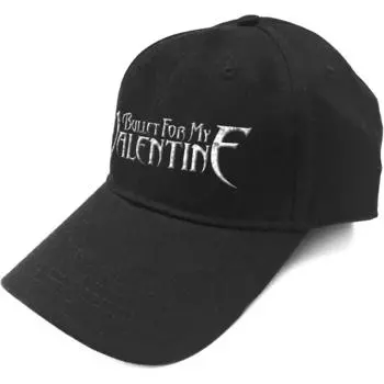 Бейсбольная кепка с серебряным ремешком и логотипом на ремешке Bullet For My Valentine, черный