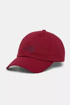 Бейсбольная кепка The North Face Norm Hat, гранатовый