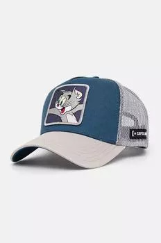 Бейсбольная кепка Тома и Джерри Capslab, синий