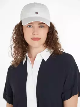 Бейсбольная кепка Tommy Hilfiger "ESSENTIAL FLAG SOFT CAP", цвет The Optik White