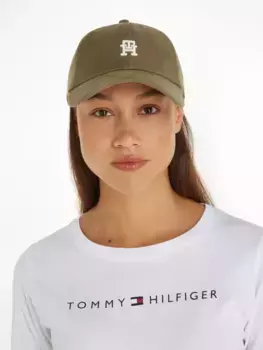 Бейсбольная кепка Tommy Hilfiger "TH UTILITY SOFT CAP" с вышивкой логотипа, оливковый