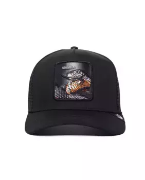 Бейсбольная кепка Trucker с нашивкой в виде змеи спереди Goorin Bros, черный