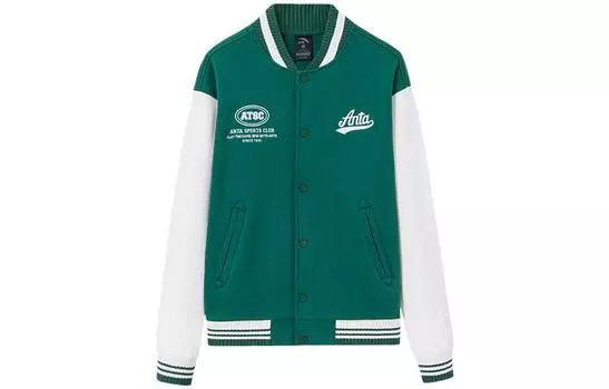 Бейсбольная куртка Anta Life Collection мужская, цвет Forest Jasper Green