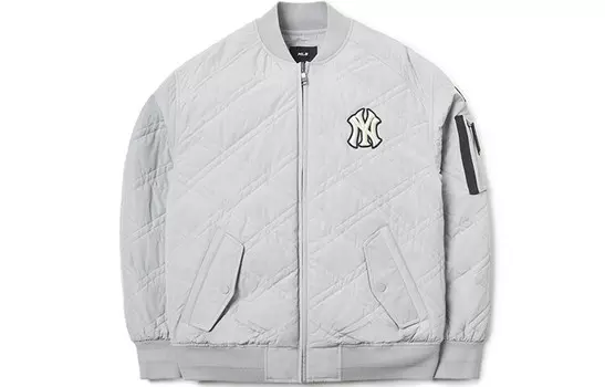 Бейсбольная куртка Base Logo унисекс серый Mlb