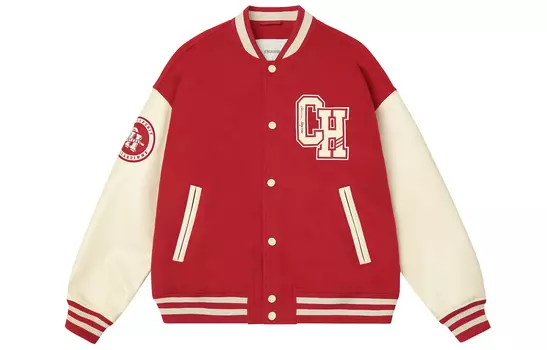 Бейсбольная куртка Classic Badge унисекс CHINISM, True Red