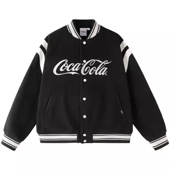 Бейсбольная куртка Coca Cola унисекс Coca-Cola, Cola Red (Padded)