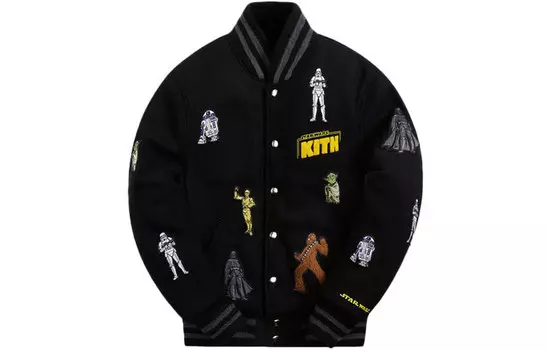 Бейсбольная куртка мужская черный Kith