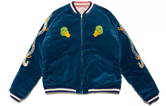 Бейсбольная куртка мужская Human Made, синий