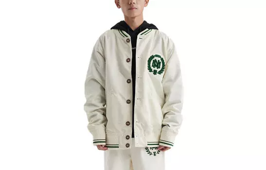 Бейсбольная куртка мужская Off White Mitchell Ness