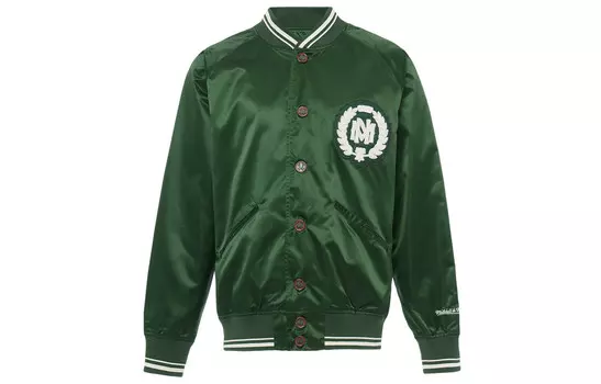 Бейсбольная куртка мужская зеленый Mitchell Ness