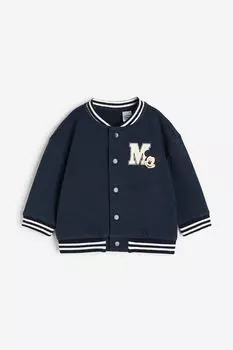 Бейсбольная куртка с принтом H&M, синий