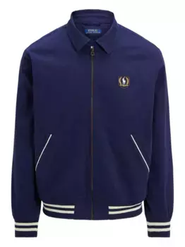 Бейсбольная куртка с вышитым логотипом POLO RALPH LAUREN, синий