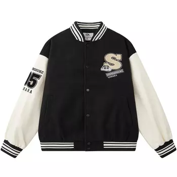 Бейсбольная куртка SHINCHAN унисекс Crayon Shinchan, Gray Green[Basic]