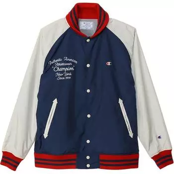 Бейсбольная куртка SS24 мужская, цвет морской волны Champion, Marine Blue