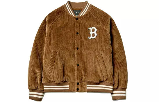 Бейсбольная куртка унисекс абрикосового цвета MLB, Apricot