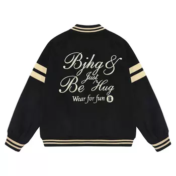 Бейсбольная куртка унисекс BJHG, Cream White