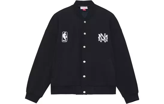 Бейсбольная куртка унисекс черный Mitchell Ness