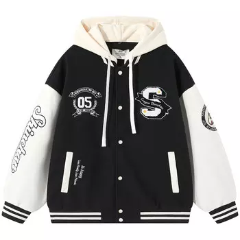 Бейсбольная куртка унисекс Crayon Shinchan, цвет Camel [hooded]