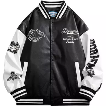 Бейсбольная куртка унисекс Doraemon, светло-голубой