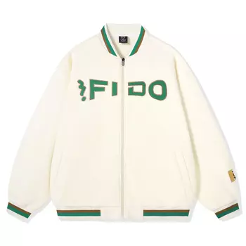 Бейсбольная куртка унисекс FIDO DIDO, Светло-бежевый