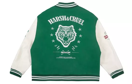 Бейсбольная куртка унисекс HARSH AND CRUEL, черный