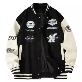 Бейсбольная куртка унисекс Kawasaki, цвет Burgundy (JK228)