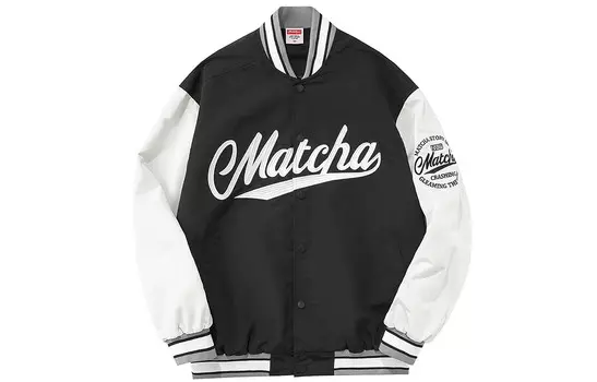 Бейсбольная куртка унисекс MATCHA STORY, Белый