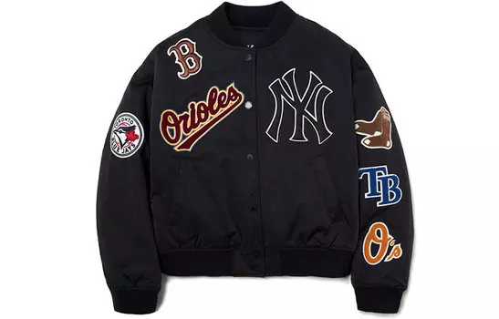 Бейсбольная куртка унисекс MLB, Черный