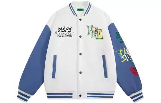 Бейсбольная куртка унисекс Pepe the Frog, Черный