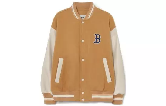 Бейсбольная куртка унисекс песочно-желтый Mlb
