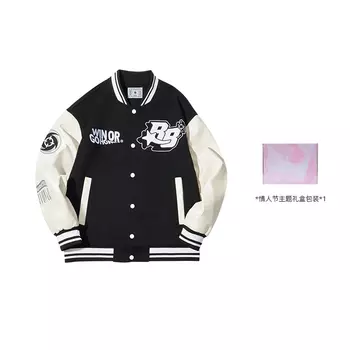 Бейсбольная куртка унисекс RIGORER, Lotus Powder (Valentine's Day Box)