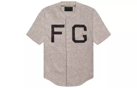 Бейсбольная куртка унисекс серый Fear Of God