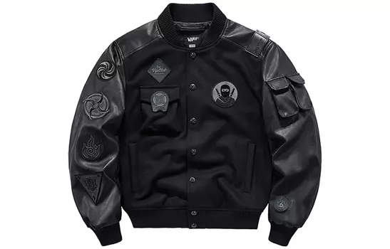 Бейсбольная куртка унисекс VIP, Черный