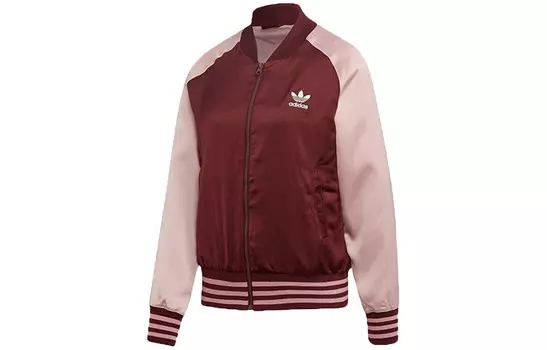 Бейсбольная майка SATIN BOMBER TT женская, ярко-розовая Adidas Originals