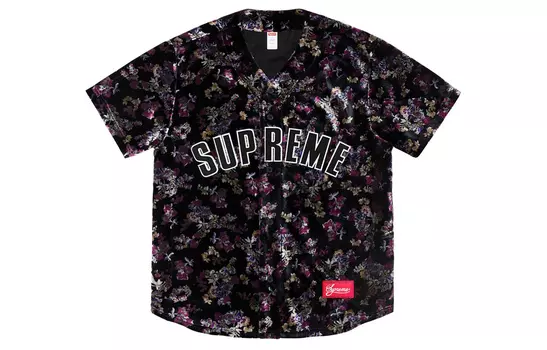 Джерси Supreme Floral, черный / фиолетовый