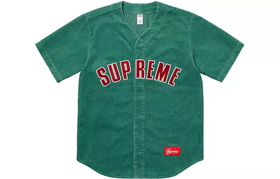 Рубашка-джерси Supreme SS18 Baseball, зеленый