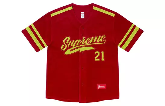 Футболка-джерси Supreme Velour, черный / белый