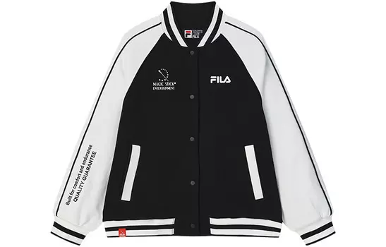 Бейсбольная майка женская, цвет черный как смоль Fila