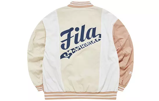 Бейсбольные куртки серии BASEBALL женские цвета корицы и апельсина Fila Fusion, цвет Cinnamon orange