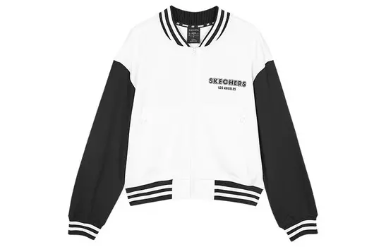 Бейсбольные куртки женские 0019 ярко-белый Skechers