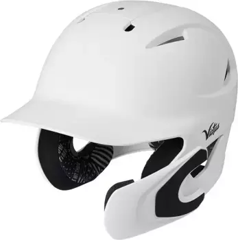 Бейсбольный шлем Victus для взрослых PureFit с универсальной защитой челюсти, белый