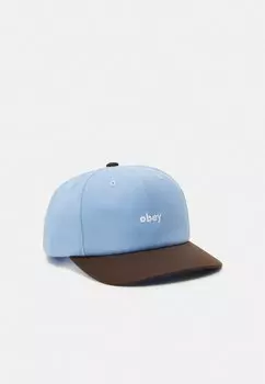Бейсболка 2 TONE LOWERCASE 6 PANEL Obey Clothing, цвет light sky multi