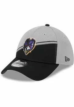 Бейсболка 39THIRTY SIDELINE 2023 BALTIMORE RAVENS New Era, серый