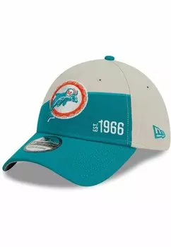Бейсболка 39THIRTY SIDELINE HISTORIC MIAMI DOLPHINS New Era, цвет turquoise beige