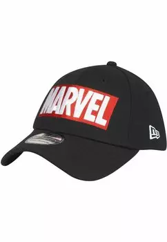 Бейсболка 39THIRTY STRETCH MARVEL COMICS New Era, цвет black